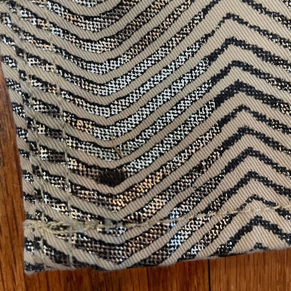 rag & bone Zebra Women's Metallic Jean Tag Size 28 Silver Black Made in the USA - Picture 6 of 13